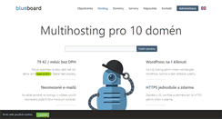 Desktop Screenshot of hosting.blueboard.cz