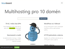 Tablet Screenshot of hosting.blueboard.cz