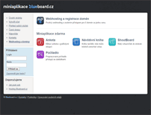 Tablet Screenshot of miniaplikace.blueboard.cz